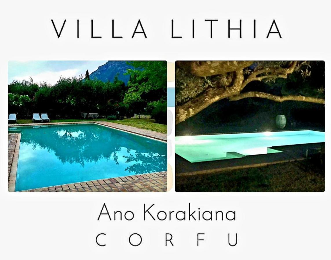 Villa Lithia Áno Korakiána المظهر الخارجي الصورة