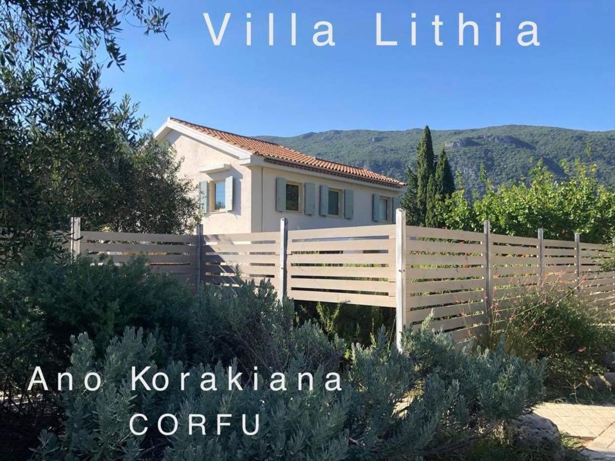 Villa Lithia Áno Korakiána المظهر الخارجي الصورة